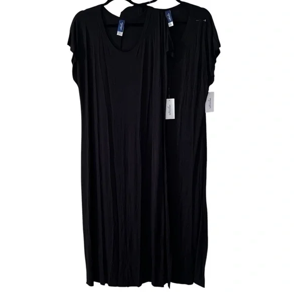 NWT Bundle of 2 Swimsuits For All Black Maxi Casual Dress Coverup size 2X - Picture 2 of 7